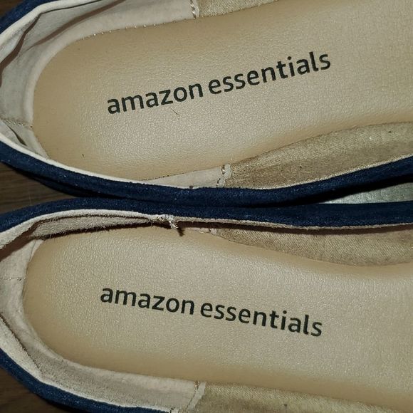 Amazon Essentials Women's Square-Toe Ballet Flat Navy Blue Flat Shoe Loafer 7½ - Picture 8 of 9